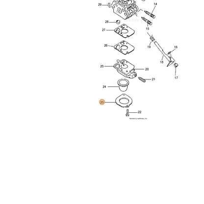 ECHO part 12536311610 — IPL diagram snippet (6x zoom, amber highlight)