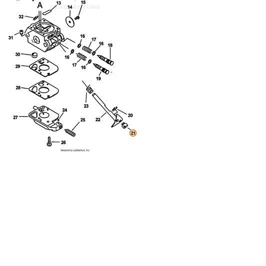 ECHO part 12537242030 — IPL diagram snippet (6x zoom, amber highlight)