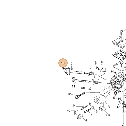 ECHO part 12537254430 — IPL diagram snippet (6x zoom, amber highlight)