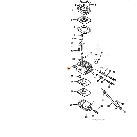 ECHO part 12537642030 — IPL diagram snippet (6x zoom, amber highlight)