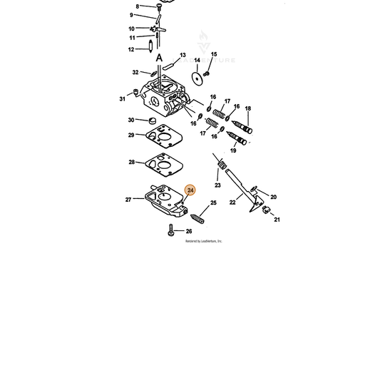 ECHO part 12537813930 — IPL diagram snippet (6x zoom, amber highlight)