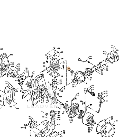 ECHO part 12901005230 — IPL diagram snippet (6x zoom, amber highlight)