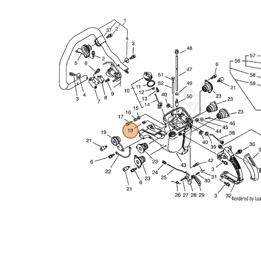 ECHO part 12901014730 — IPL diagram snippet (6x zoom, amber highlight)