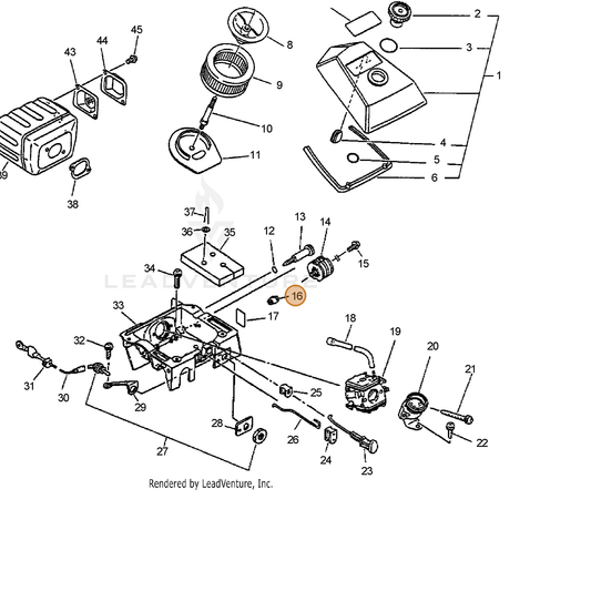 ECHO part 12901032430 — IPL diagram snippet (6x zoom, amber highlight)