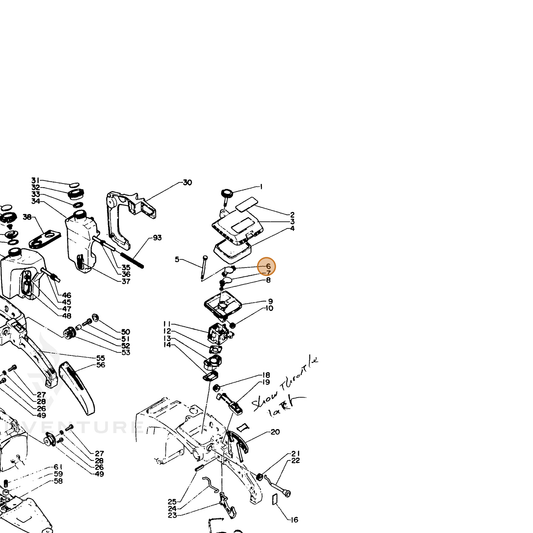 ECHO part 12901111131 — IPL diagram snippet (6x zoom, amber highlight)