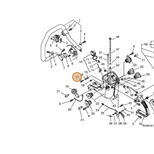 ECHO part 12901314730 — IPL diagram snippet (6x zoom, amber highlight)