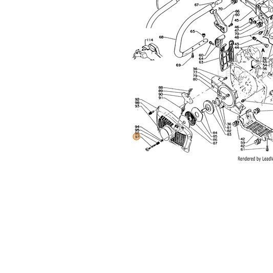 ECHO part 12901316130 — IPL diagram snippet (6x zoom, amber highlight)