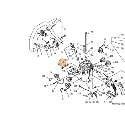 ECHO part 12902014730 — IPL diagram snippet (6x zoom, amber highlight)