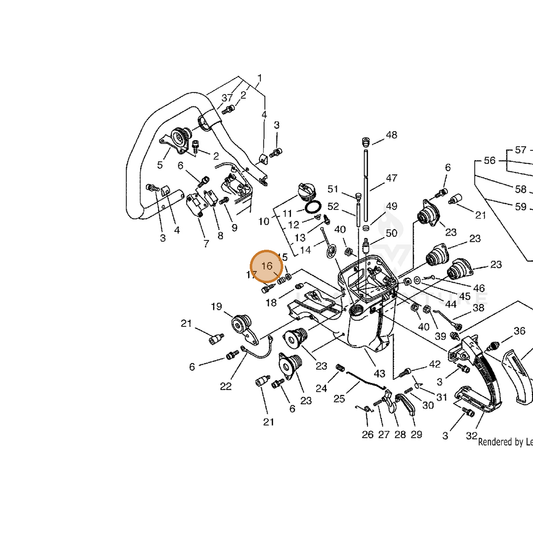 ECHO part 12902014730 — IPL diagram snippet (6x zoom, amber highlight)
