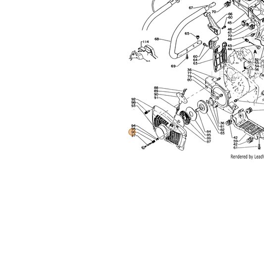 ECHO part 12902016130 — IPL diagram snippet (6x zoom, amber highlight)