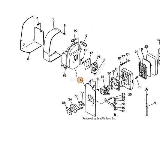 ECHO part 12902903461 — IPL diagram snippet (6x zoom, amber highlight)