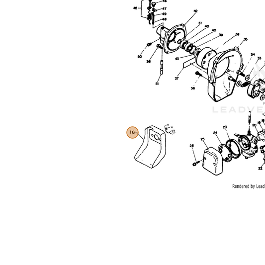 ECHO part 12902907130 — IPL diagram snippet (6x zoom, amber highlight)