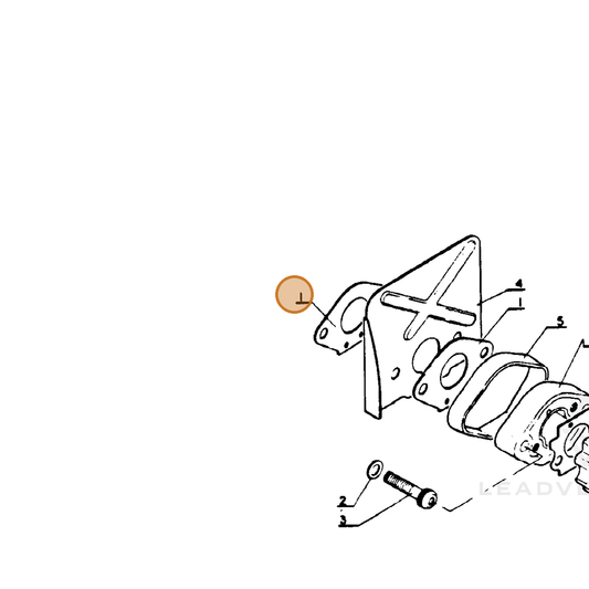 ECHO part 13001000230 — IPL diagram snippet (6x zoom, amber highlight)