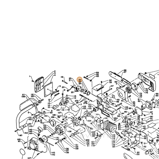 ECHO part 13001013931 — IPL diagram snippet (6x zoom, amber highlight)