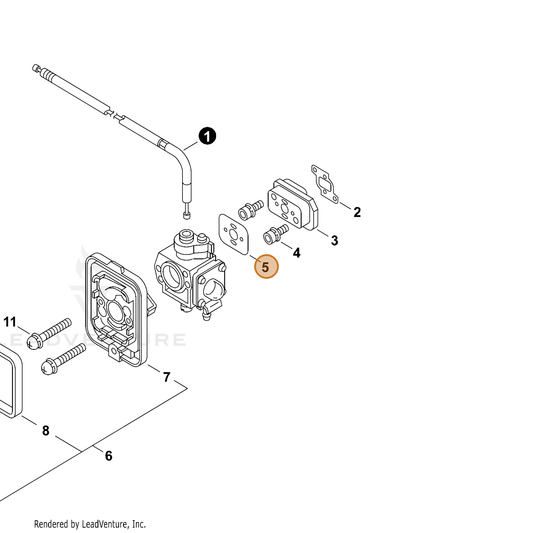 ECHO part 13001056330 — IPL diagram snippet (6x zoom, amber highlight)