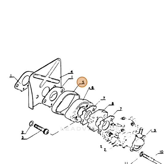 ECHO part 13001200230 — IPL diagram snippet (6x zoom, amber highlight)