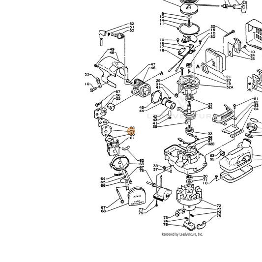 ECHO part 13001701360 — IPL diagram snippet (6x zoom, amber highlight)