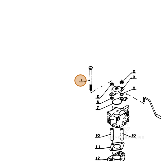 ECHO part 13002103930 — IPL diagram snippet (6x zoom, amber highlight)