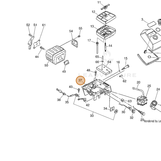 ECHO part 13030606062 — IPL diagram snippet (6x zoom, amber highlight)