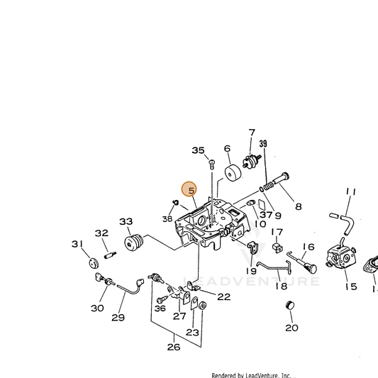 ECHO part 13030633731 — IPL diagram snippet (6x zoom, amber highlight)