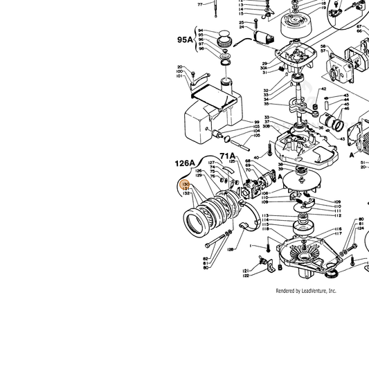 ECHO part 13031000760 — IPL diagram snippet (6x zoom, amber highlight)