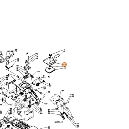 ECHO part 13031314531 — IPL diagram snippet (6x zoom, amber highlight)