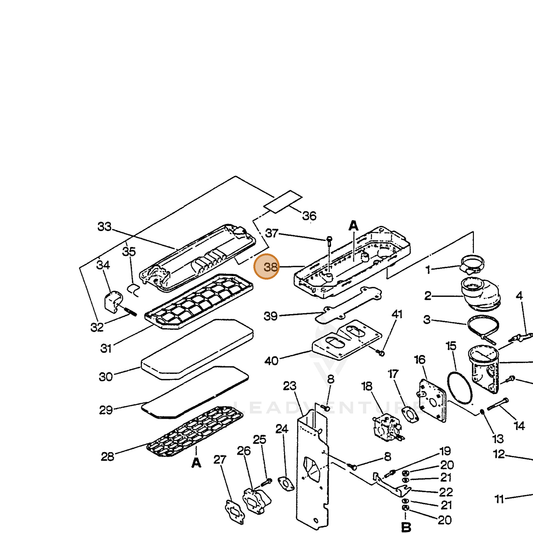 ECHO part 13031407560 — IPL diagram snippet (6x zoom, amber highlight)