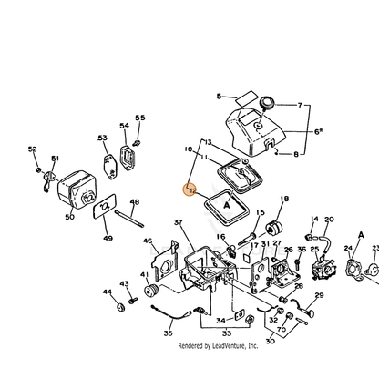 ECHO part 13032019831 — IPL diagram snippet (6x zoom, amber highlight)