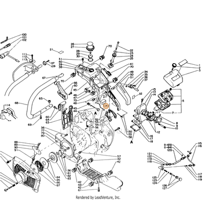 ECHO part 13033116130 — IPL diagram snippet (6x zoom, amber highlight)
