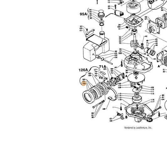 ECHO part 13034104620 — IPL diagram snippet (6x zoom, amber highlight)