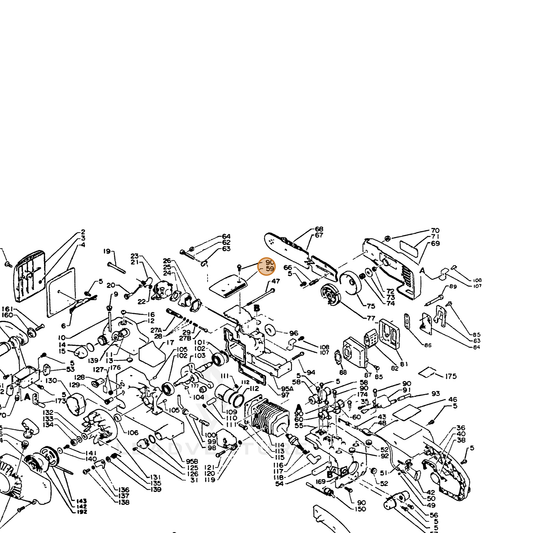 ECHO part 13034815330 — IPL diagram snippet (6x zoom, amber highlight)