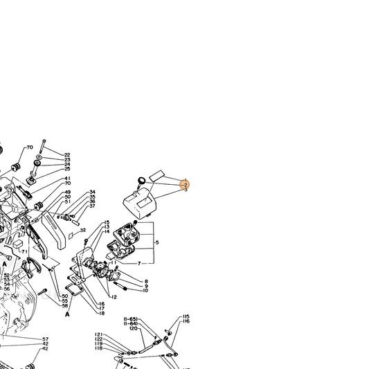 ECHO part 13041516130 — IPL diagram snippet (6x zoom, amber highlight)
