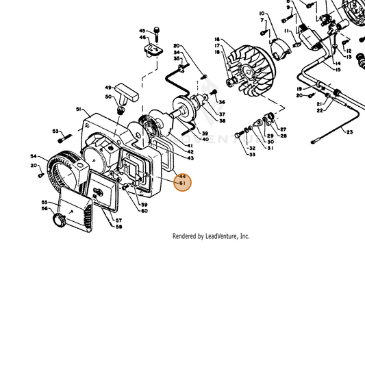 ECHO part 13042402830 — IPL diagram snippet (6x zoom, amber highlight)