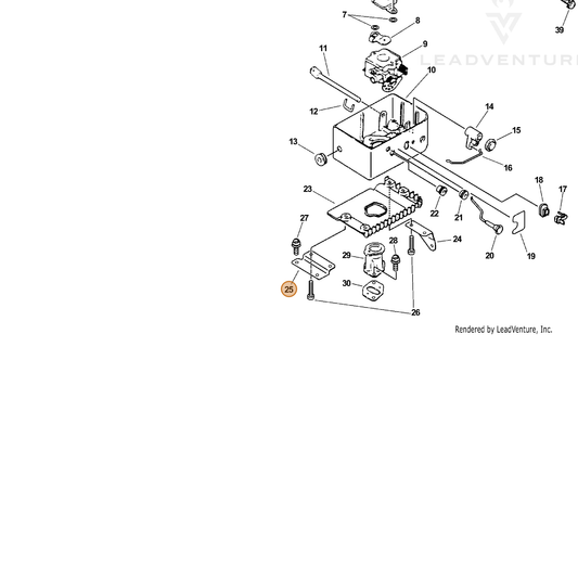 ECHO part 13042903360 — IPL diagram snippet (6x zoom, amber highlight)