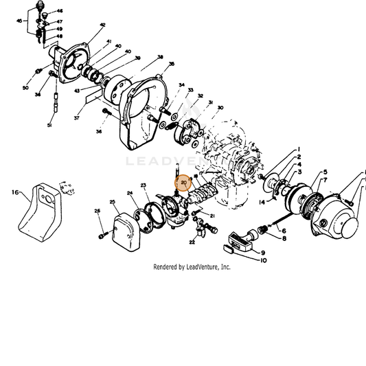 ECHO part 13051005730 — IPL diagram snippet (6x zoom, amber highlight)