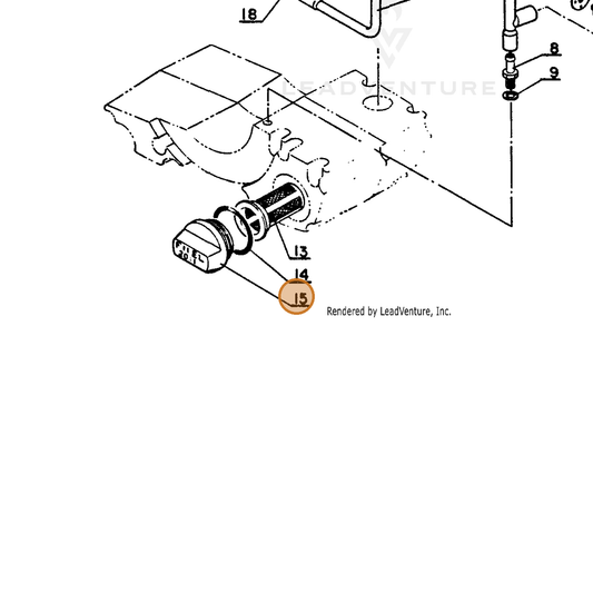 ECHO part 13100400330 — IPL diagram snippet (6x zoom, amber highlight)