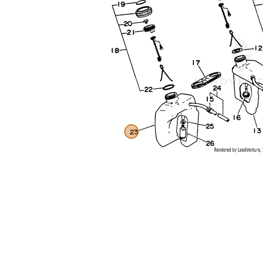 ECHO part 13101017330 — IPL diagram snippet (6x zoom, amber highlight)