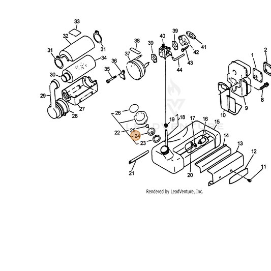 ECHO part 13101503331 — IPL diagram snippet (6x zoom, amber highlight)