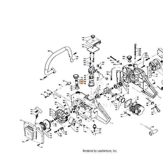 ECHO part 13103003930 — IPL diagram snippet (6x zoom, amber highlight)