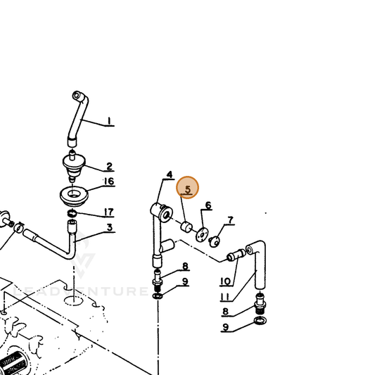 ECHO part 13131500330 — IPL diagram snippet (6x zoom, amber highlight)