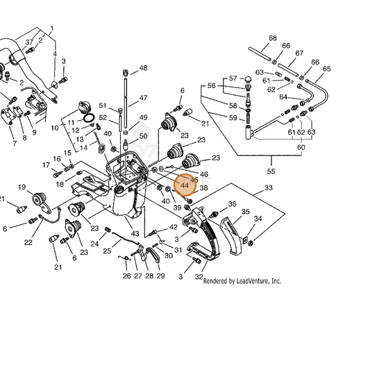 ECHO part 13141000330 — IPL diagram snippet (6x zoom, amber highlight)