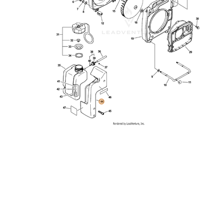 ECHO part 13191003360 — IPL diagram snippet (6x zoom, amber highlight)