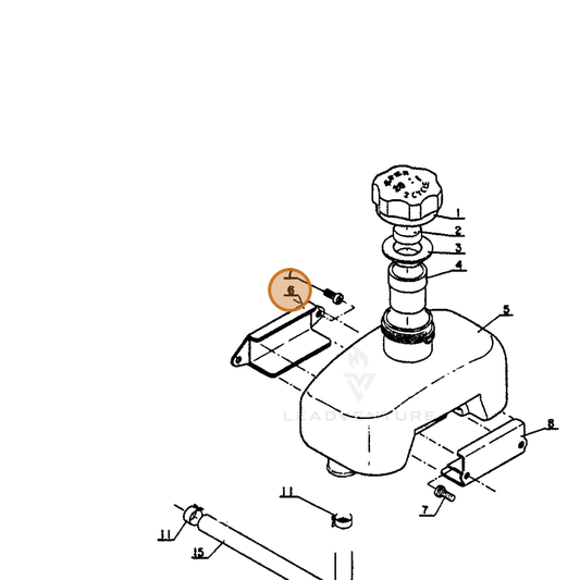 ECHO part 13191004630 — IPL diagram snippet (6x zoom, amber highlight)