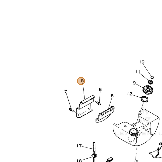 ECHO part 13191024830 — IPL diagram snippet (6x zoom, amber highlight)