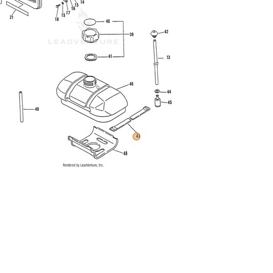 ECHO part 13191721530 — IPL diagram snippet (6x zoom, amber highlight)