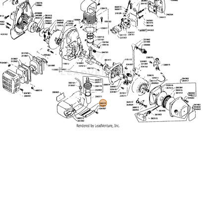 ECHO part 13192405020 — IPL diagram snippet (6x zoom, amber highlight)
