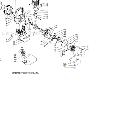 ECHO part 13192406320 — IPL diagram snippet (6x zoom, amber highlight)