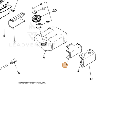 ECHO part 13192429130 — IPL diagram snippet (6x zoom, amber highlight)