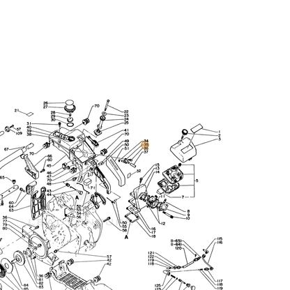 ECHO part 13201116130 — IPL diagram snippet (6x zoom, amber highlight)