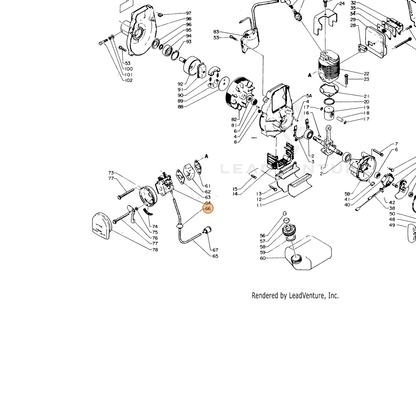 ECHO part 13211504920 — IPL diagram snippet (6x zoom, amber highlight)